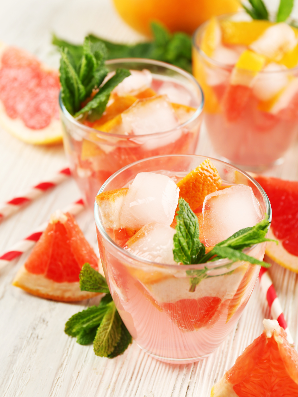 Mocktails for Dry January: Grapefruit Mint Fizz