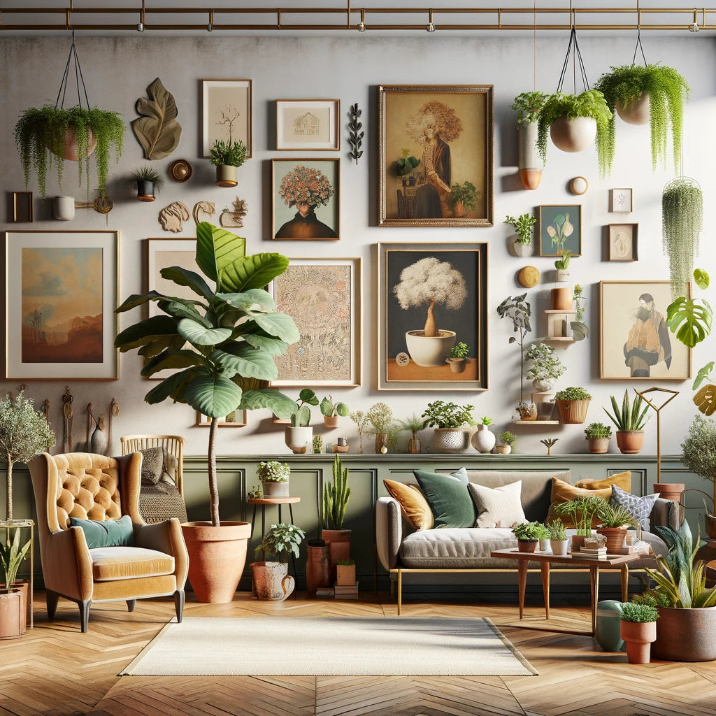 Indoor Plants and Eclectic Interior Design