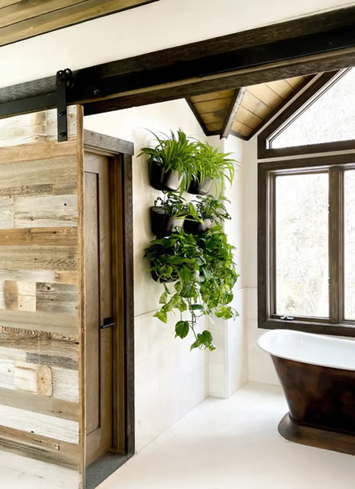 wood indoor wall planter Wally Eco Wall Planter White