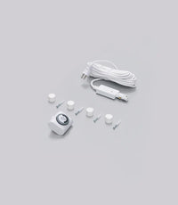 White Soltech Highland outlet plug and timer on white background