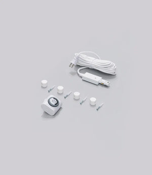 White Soltech Highland outlet plug and timer on white background