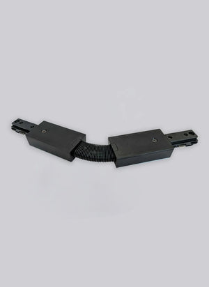 Black mechanical component on a gray background